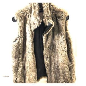 Faux fur vest